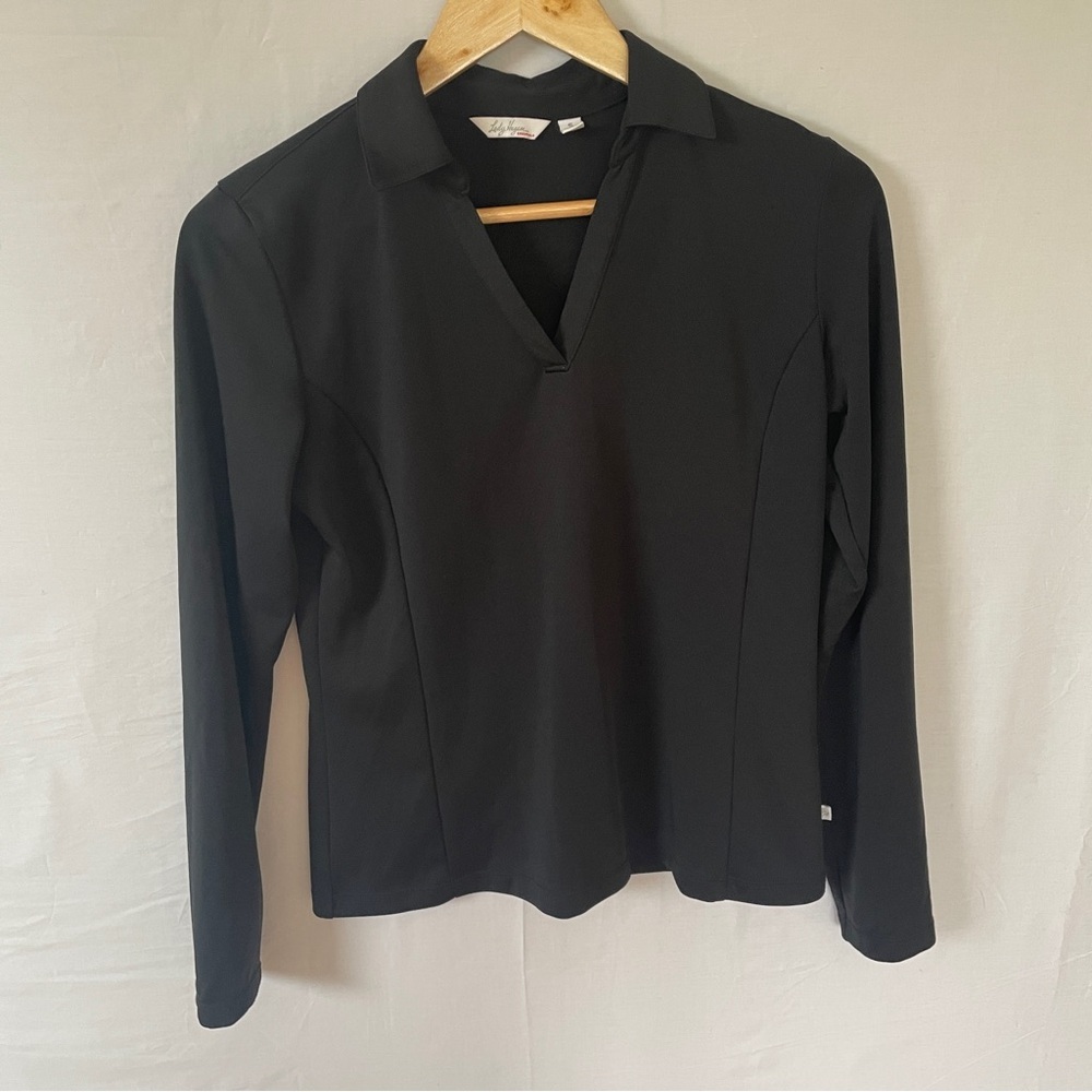Lady Hagen pull over black top size small